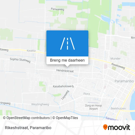 Rikeshstraat kaart