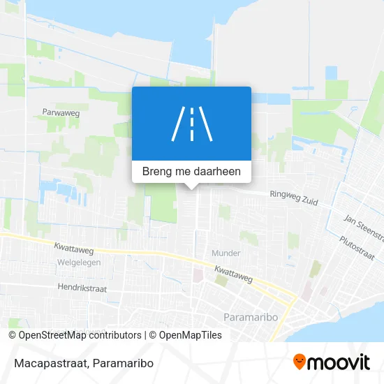 Macapastraat kaart