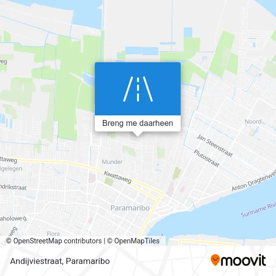 Andijviestraat kaart