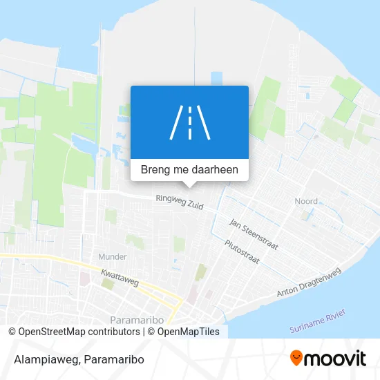 Alampiaweg kaart