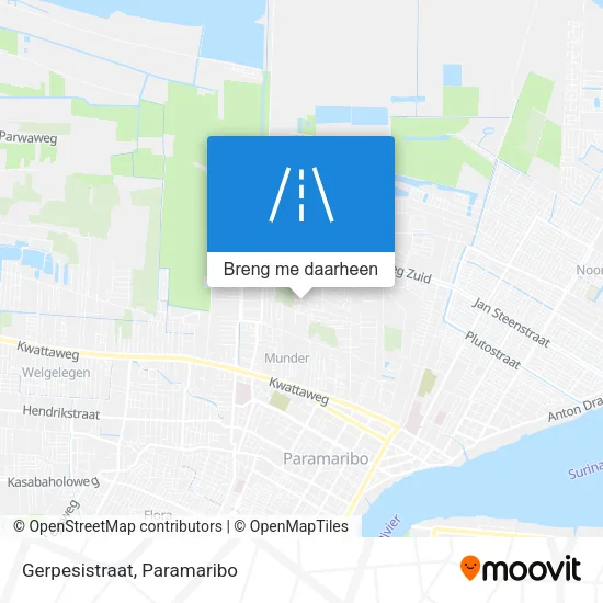 Gerpesistraat kaart