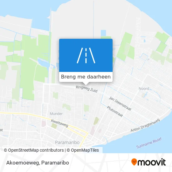 Akoemoeweg kaart