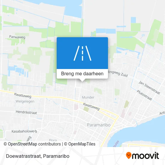 Doewatrastraat kaart