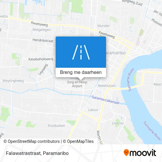 Falawatrastraat kaart