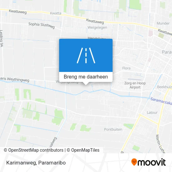 Karimanweg kaart