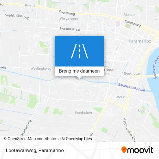 Loetawanweg kaart