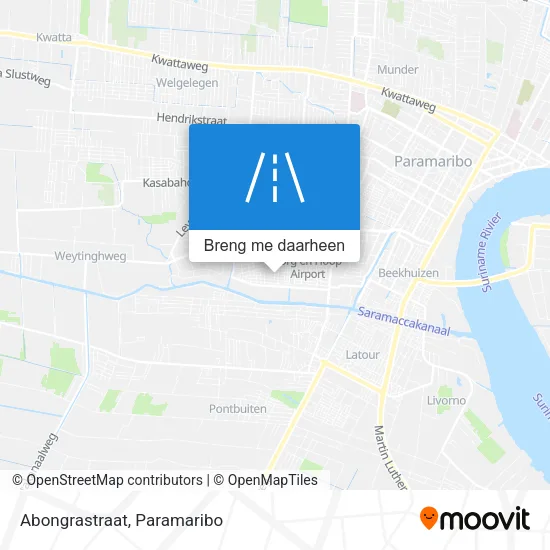 Abongrastraat kaart