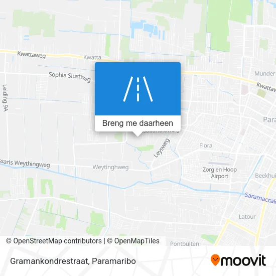 Gramankondrestraat kaart