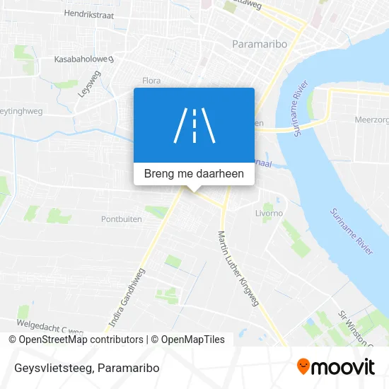 Geysvlietsteeg kaart