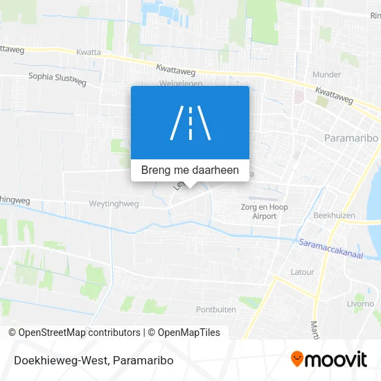 Doekhieweg-West kaart