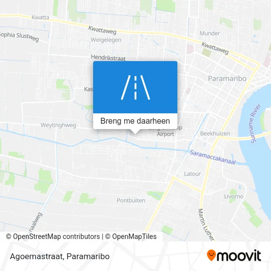 Agoemastraat kaart