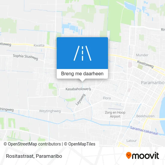 Rositastraat kaart