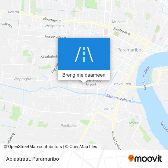 Abiastraat kaart