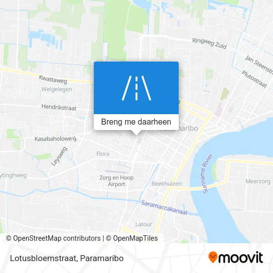 Lotusbloemstraat kaart