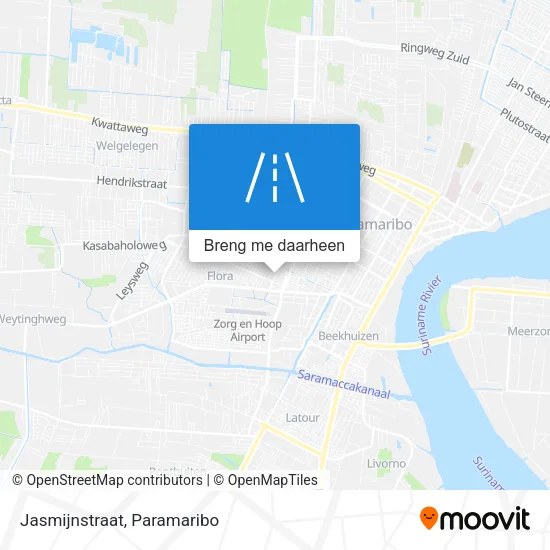 Jasmijnstraat kaart