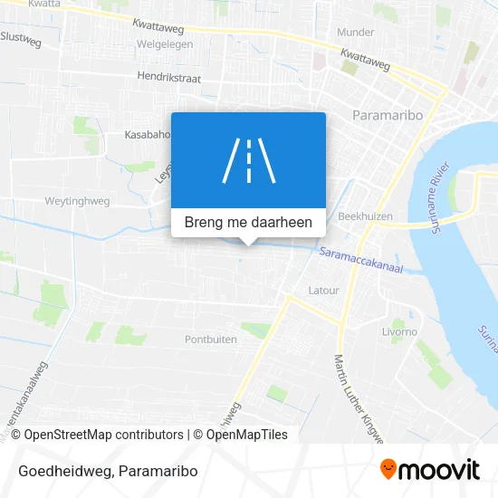 Goedheidweg kaart