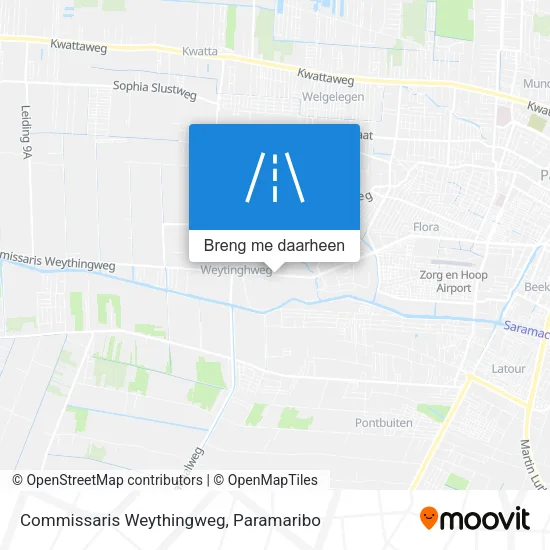 Commissaris Weythingweg kaart