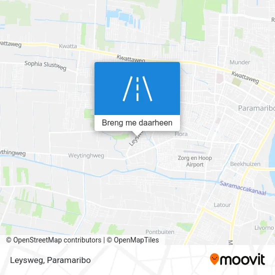 Leysweg kaart