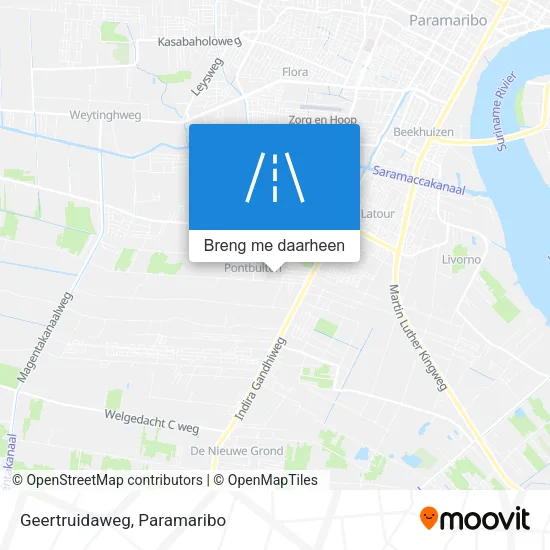 Geertruidaweg kaart