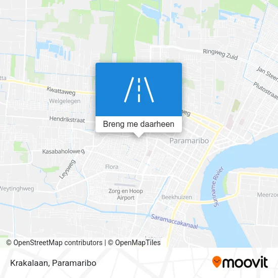 Krakalaan kaart