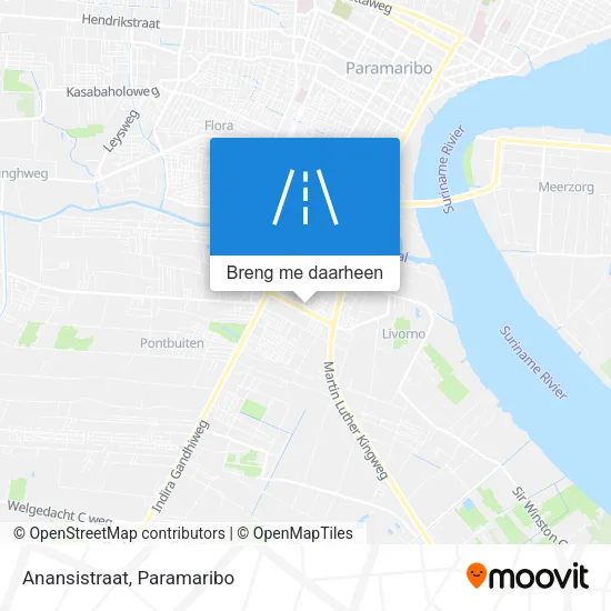 Anansistraat kaart