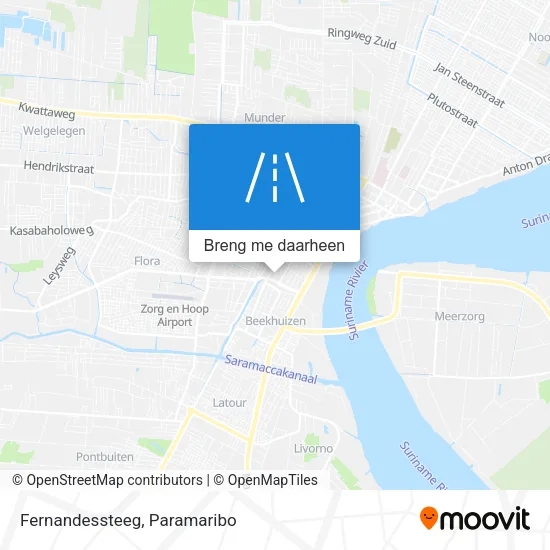 Fernandessteeg kaart