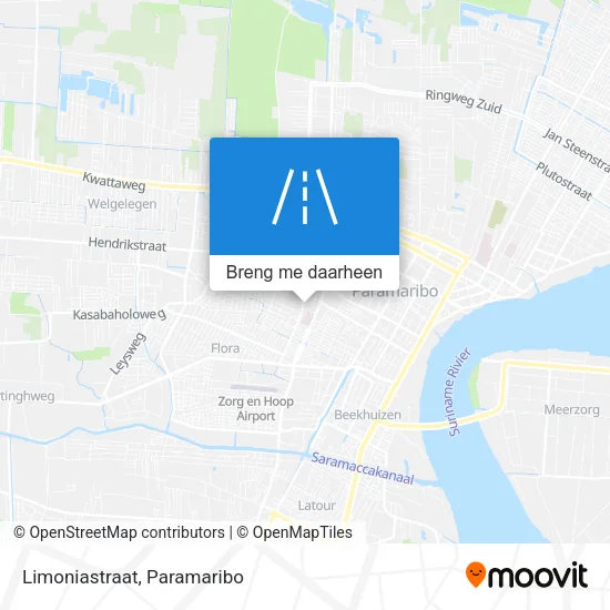 Limoniastraat kaart