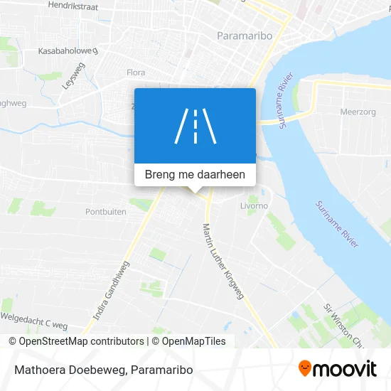 Mathoera Doebeweg kaart