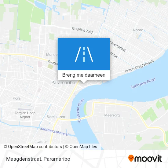 Maagdenstraat kaart