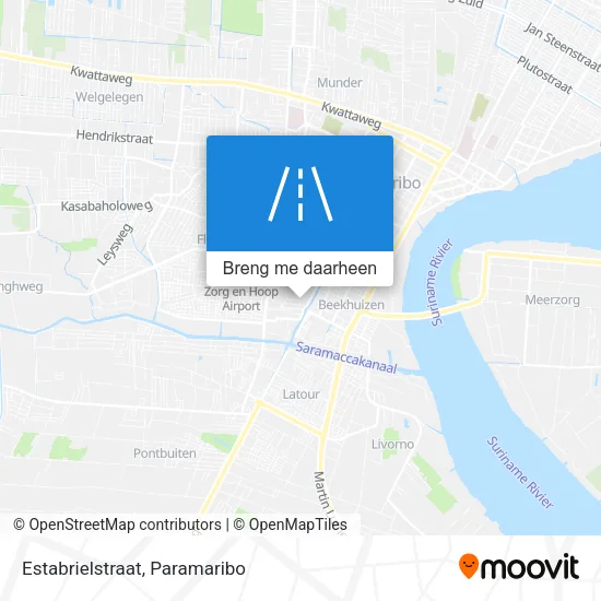 Estabrielstraat kaart