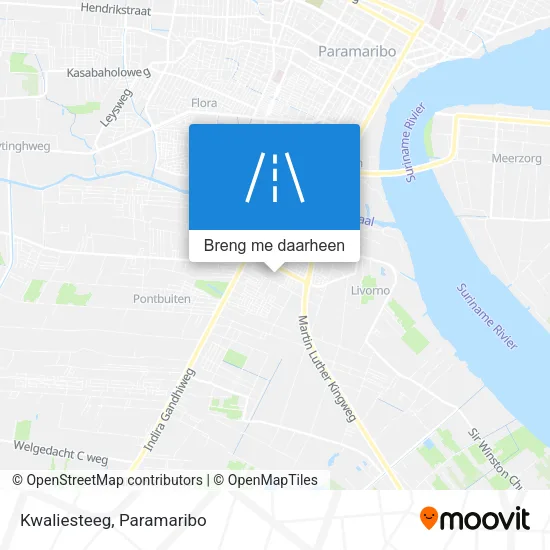 Kwaliesteeg kaart