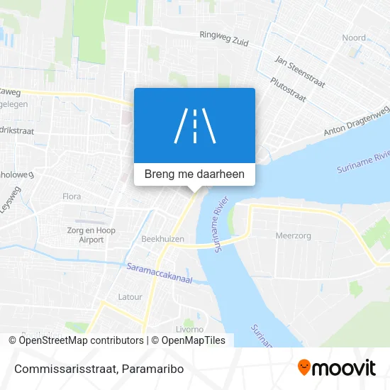 Commissarisstraat kaart