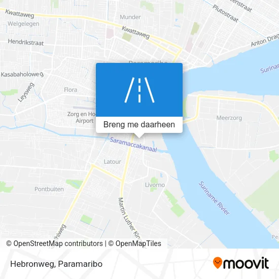 Hebronweg kaart