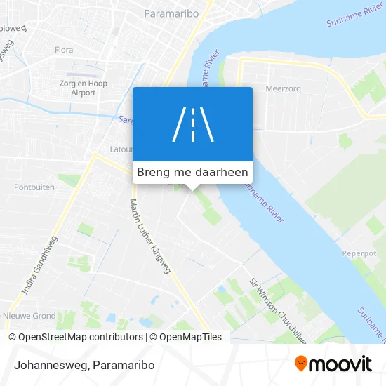 Johannesweg kaart