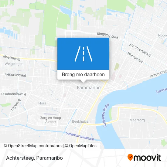 Achtersteeg kaart
