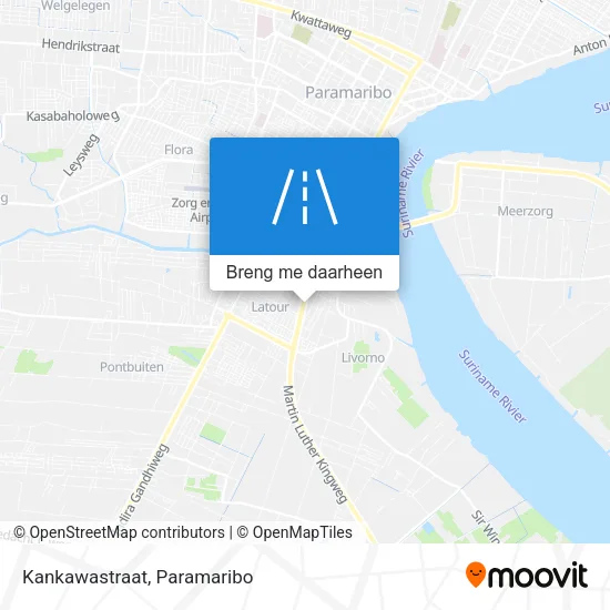Kankawastraat kaart