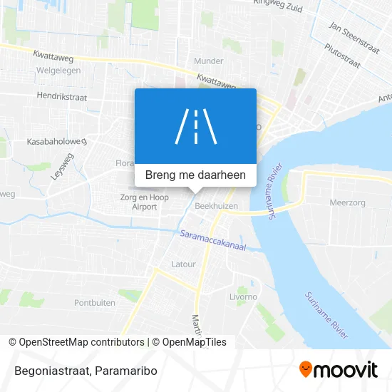 Begoniastraat kaart