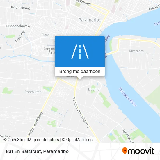 Bat En Balstraat kaart