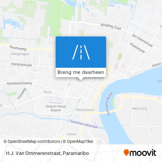 H.J. Van Ommerenstraat kaart