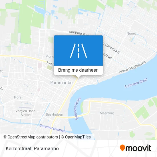 Keizerstraat kaart