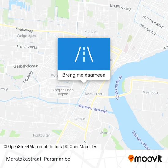 Maratakastraat kaart