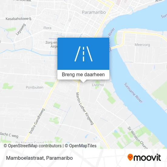 Mamboelastraat kaart