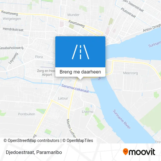 Djedoestraat kaart