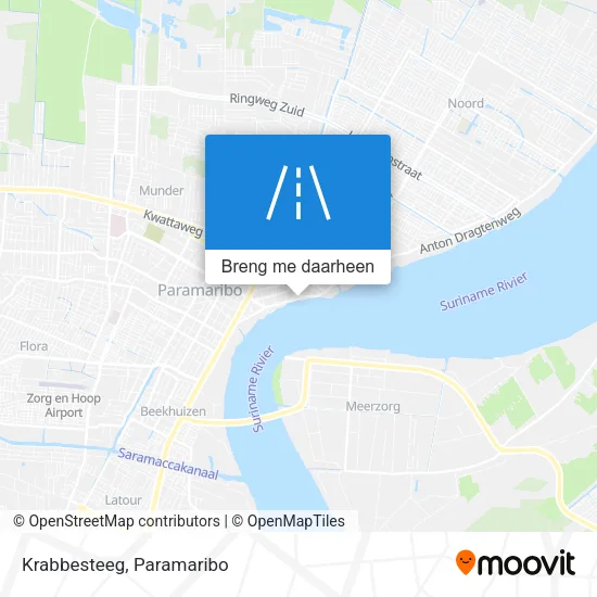 Krabbesteeg kaart