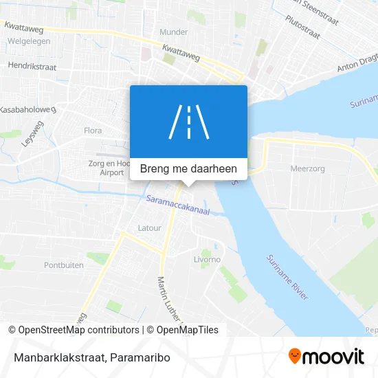 Manbarklakstraat kaart