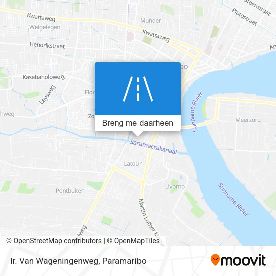 Ir. Van Wageningenweg kaart