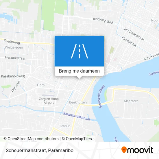 Scheuermanstraat kaart