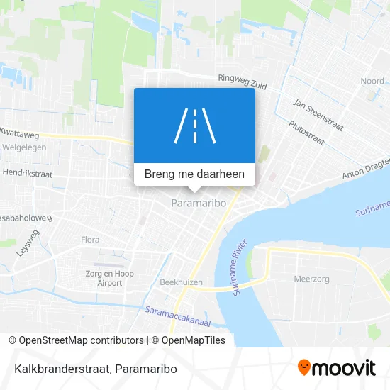 Kalkbranderstraat kaart