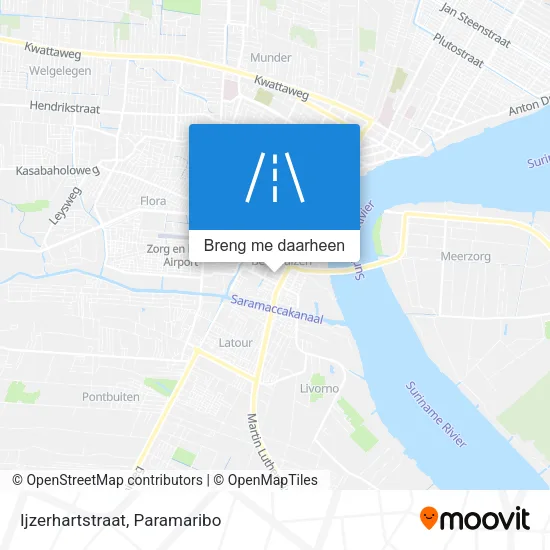 Ijzerhartstraat kaart
