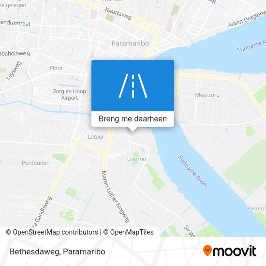 Bethesdaweg kaart